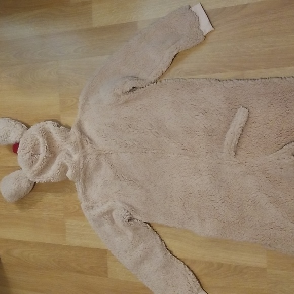Funzietime fuzzy onesie with dog hood medium NWT - Picture 7 of 9